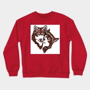 Wolves love Crewneck Sweatshirt